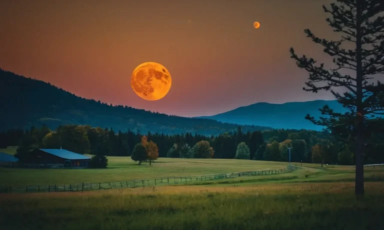 The Spiritual Meaning And Symbolism Of An Orange Moon
