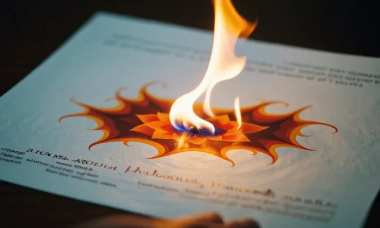 The Spiritual Meaning And Significance Of Burning Paper